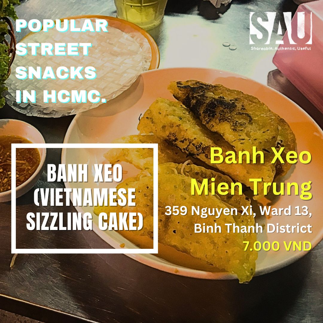 Vietnamese Street Snacks in Ho Chi Minh City - Banh Xeo